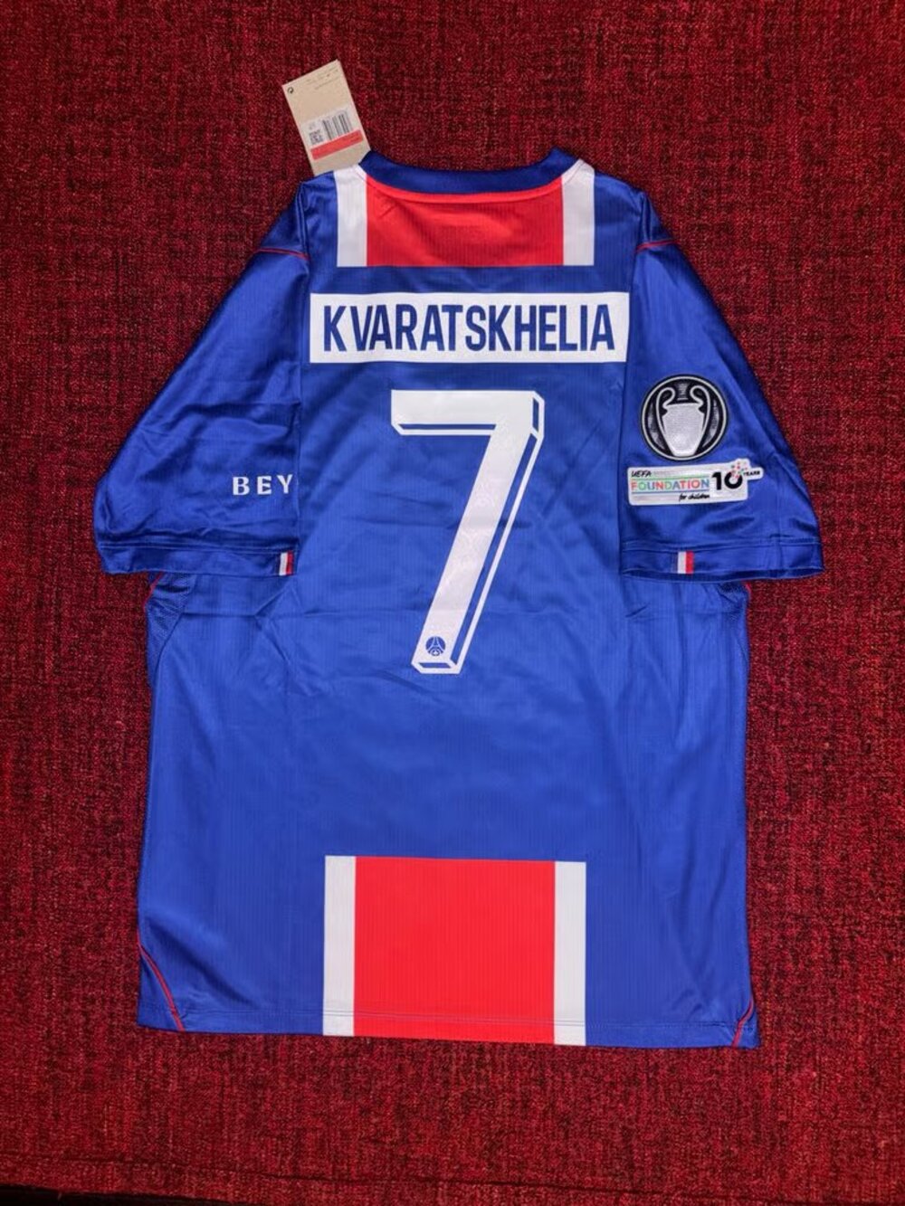 Khvicha Kvaratskhelia Blue 2026 27 Soccer Jersey
